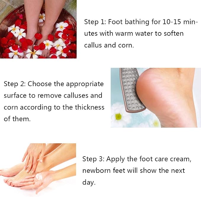 BEZOX Foot File Callus Remover, Double Sided Foot Scrubber - Image 5