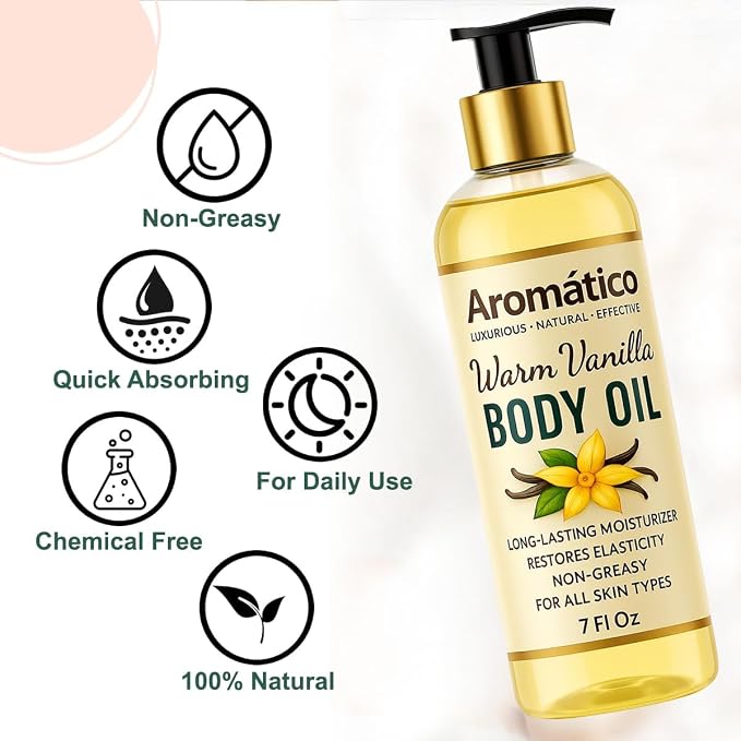 Aromatico Warm Vanilla Body Oil - Image 5