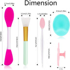 5PCS Silicone Scrubber Set, Lip Scrub Brush, Silicone Face Cleansing Brush - Image 8