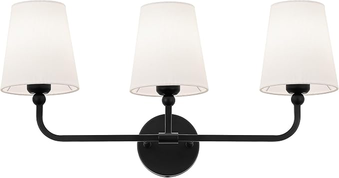 Bathroom Light Fixtures, Matte Black Vanity Lights by Metwet