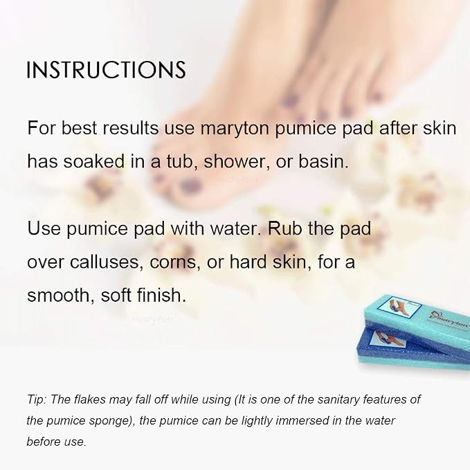 Maryton Foot Exfoliator File Scrubber Sponge Pedicure Tool Callus Remover - Image 5
