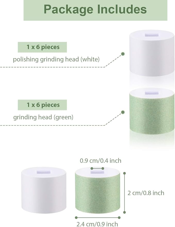 Maitys 12 Pieces Nail Buffer Refills Electric Manicure Pedicure Tool Refills - Image 2