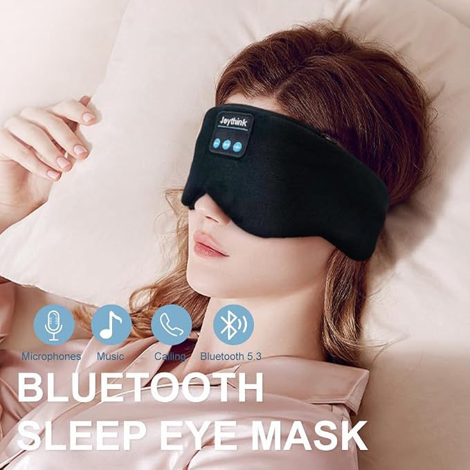Joythink Weighted Eye Masks Bluetooth Sleep Mask Headphones Silk Wireless - Image 7