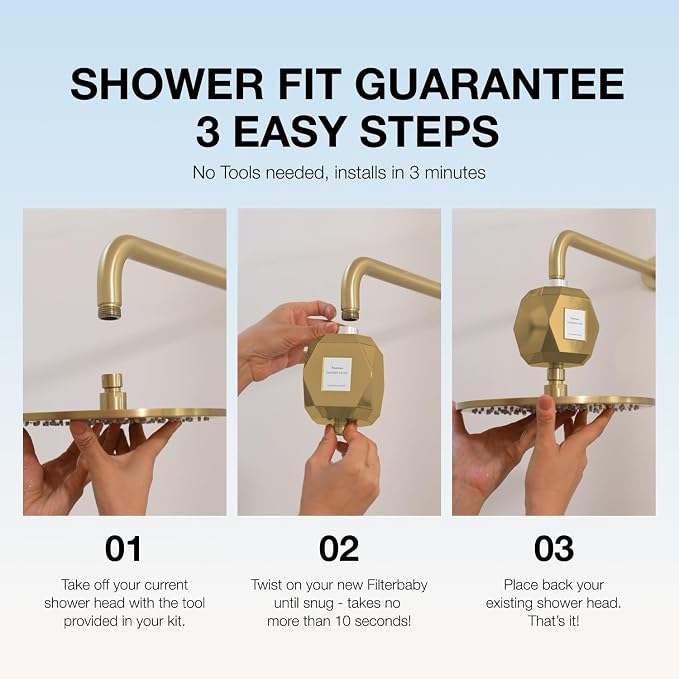 Filterbaby Diamond Shower Filter, IAPMO Certified to NSF177 Standard, Expert - Image 6