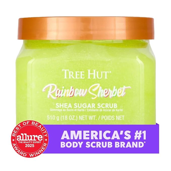Tree Hut Rainbow Sherbet Shea Sugar Scrub, Exfoliating Body Scrub Removes Dead - Image 9