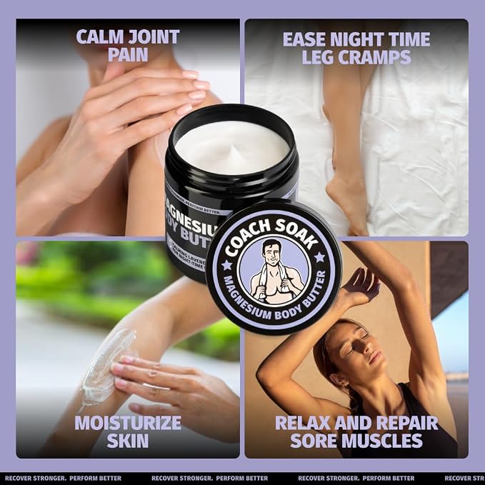 Coach Soak Recovery Bath Soak & Nighttime Magnesium Body Butter Bundle - Image 7