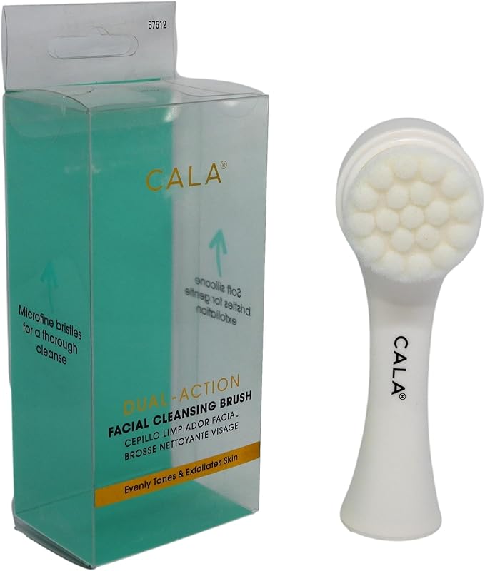 CALA Dual-Action Facial Cleansing Brush, Superfine Soft Bristles Deep Clean - Image 7