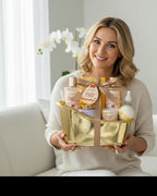 Spa Gift Baskets For Women and Men, Home Luxury Scents Honey Almond Bath Sets - Image 8