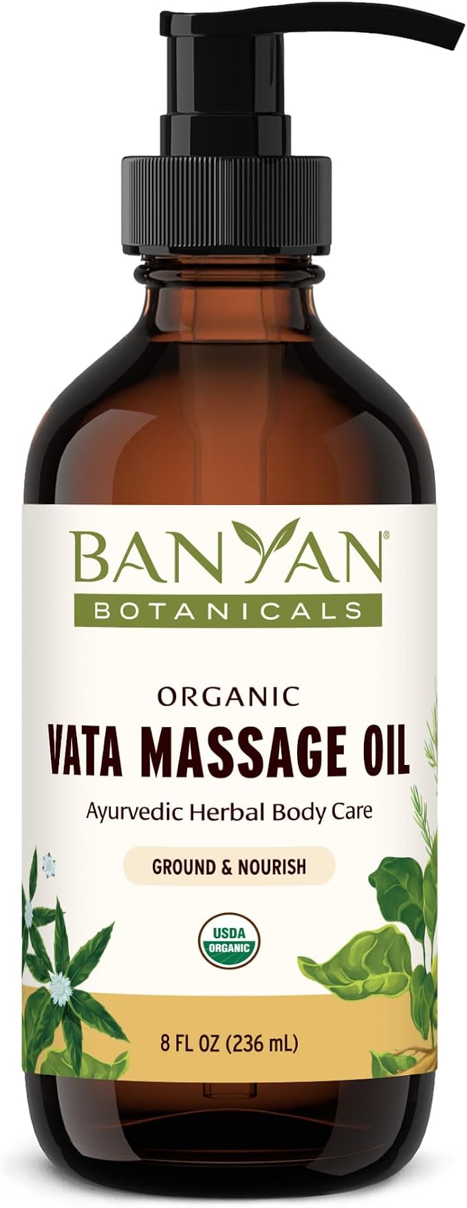 Banyan Botanicals Vata Massage Oil – Organic Herbal Massage Oil by BanyanBotanicals