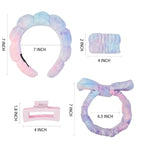 7 Pcs Spa Set, Facial Headband and Wristband Set, Skincare Accessories - Image 6