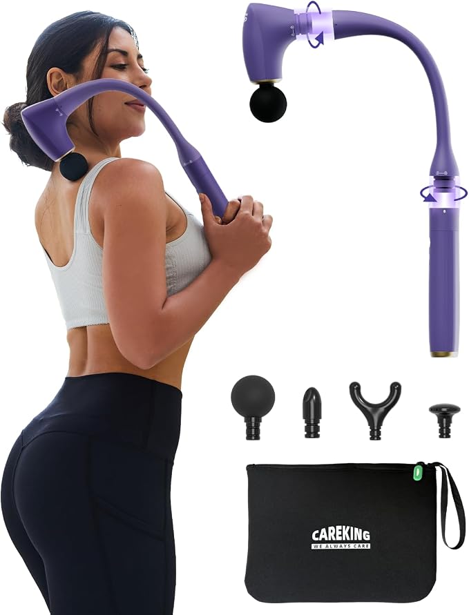 2-in-1 Detachable Muscle Massage Gun Deep Tissue by CAREKING