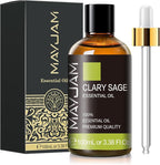 Clary Sage Essential Oil with Glass Dropper by MAYJAM