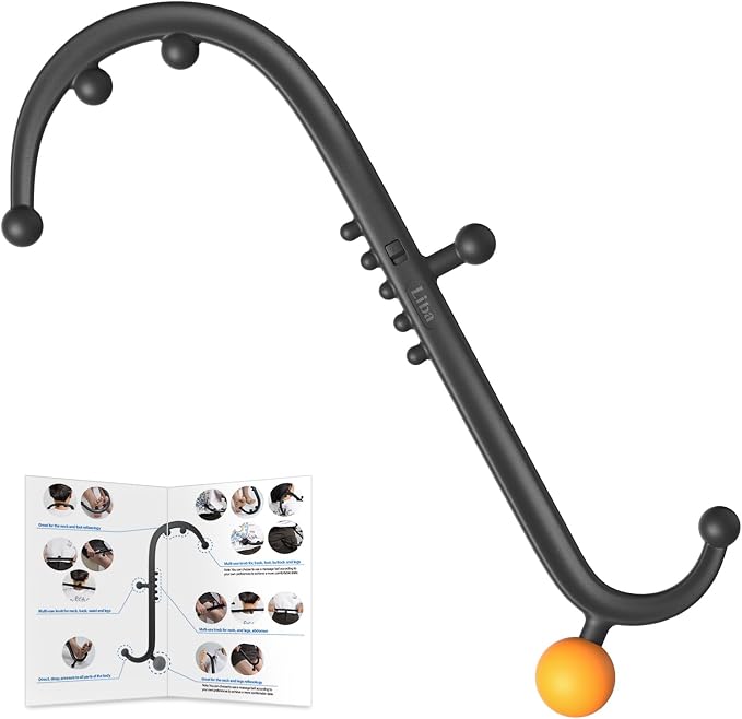 LiBa Trigger Point Massage Tool, Detachable Back Neck Shoulder Massager by Liba