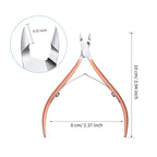 Mudder 3 Pack Rose Gold Cuticle Trimmer Nippers Cutter Tool Stainless Steel - Image 3