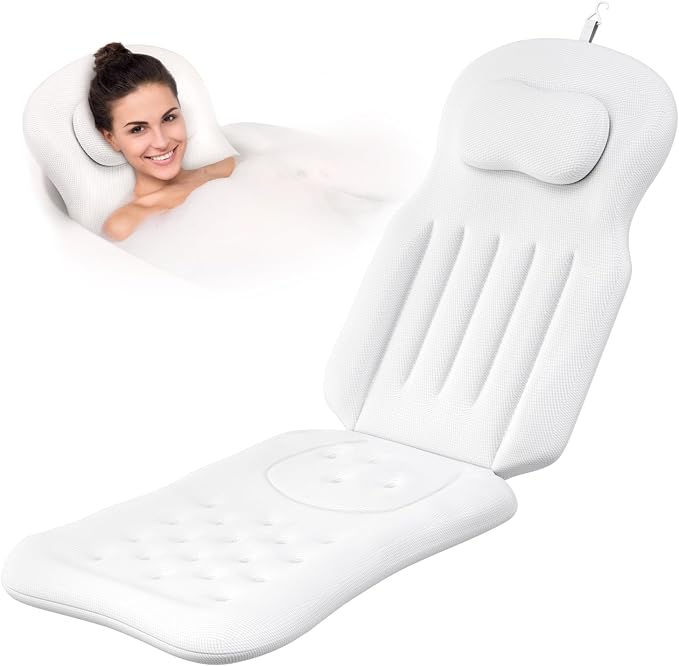 YSJILIDE Full Body Bath Pillow for Bathtub, Spa Bath Pillows for Tub Neck Head by YSJILIDE