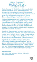 Master Massage Unscented Organic Massage Oil - Image 3