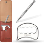 STICKON 2 in 1 Stainless Steel Gua Sha, Acupressure Pen, Physical Therapy Tools by STICKON