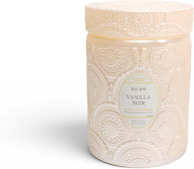 LEOBEN CO – Vanilla Noir Scented Candle – 18oz, Heirloom Collection Design – 80 by LeobenCompany