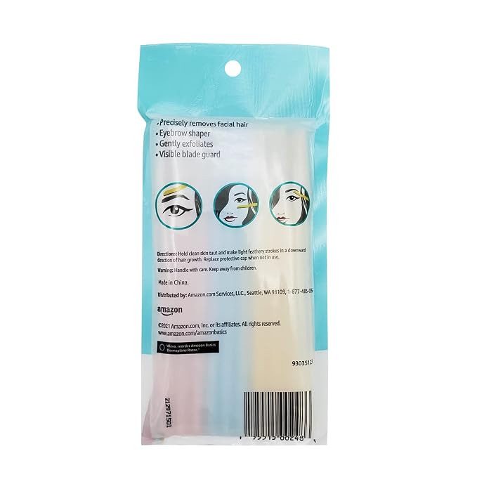 Amazon Basics Dermaplane Razor, Peach Fuzz Remover, Face Shaver - Image 3