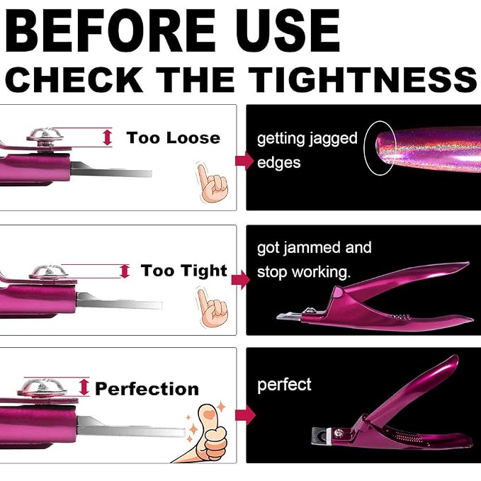 Elegant Violet Red Premium Adjustable Stainless Steel Artificial Acrylic Fake - Image 3