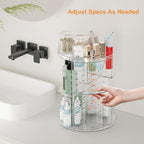 Rotating Makeup Organizer, DIY 8 Adjustable Layers Spinning Skincare Organizer - Image 2
