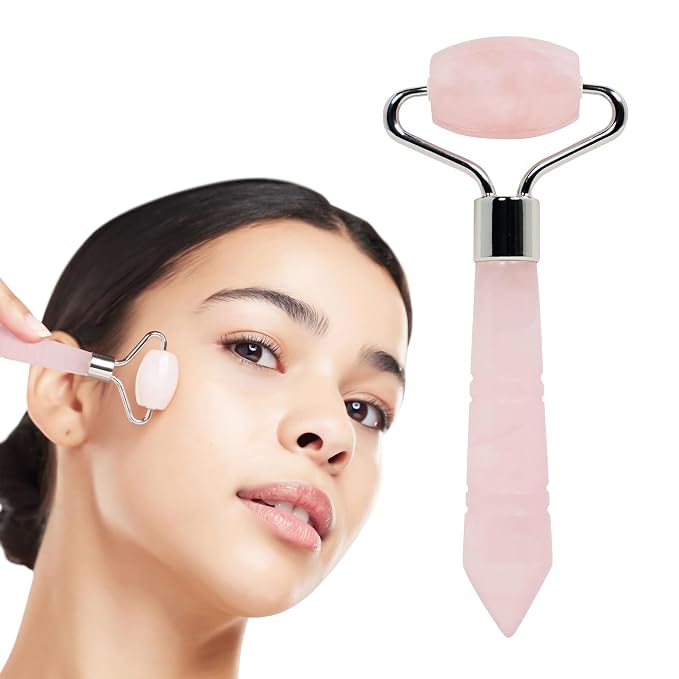 Mini Rose Quartz Roller by Unknown