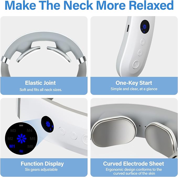 AiRunTech Neck Massager with Heat, Portable Electric Neck Massager with Heat - Image 4