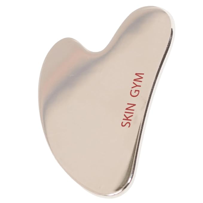 SKIN GYM Cryo Stainless Steel Sculpty Heart Gua Sha, Cooling Facial Massage Tool by SkinGymCo
