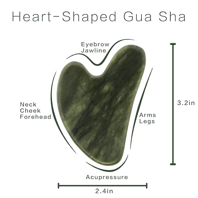 Gua Sha Facial Tools, Jade Guasha Tool - Image 2