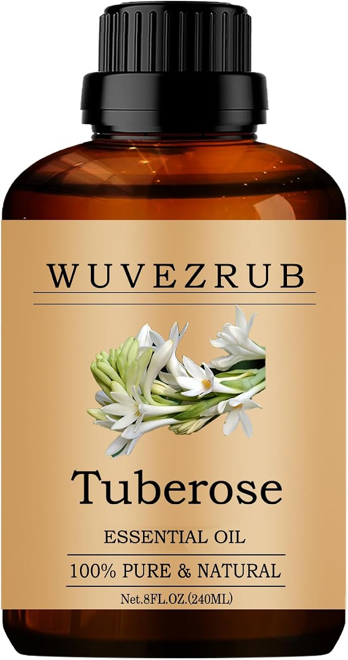Tuberose Essential Oils, 240ML Pure and Natural Essential Oil by WUVEZRUB