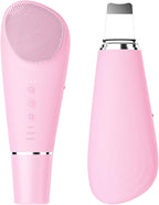 Silicone Face Scrubber Blackhead Scraper Rechargeable 2-in-1 Facial Cleansing by Unknown