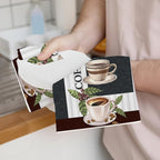 2PCS Coffee Kitchen Towels, Funny Farmhouse Rustic Reusable Absorbent Waffle - Image 3