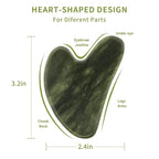 Gua Sha Facial Tools, Natural Jade Guasha Tool - Image 2