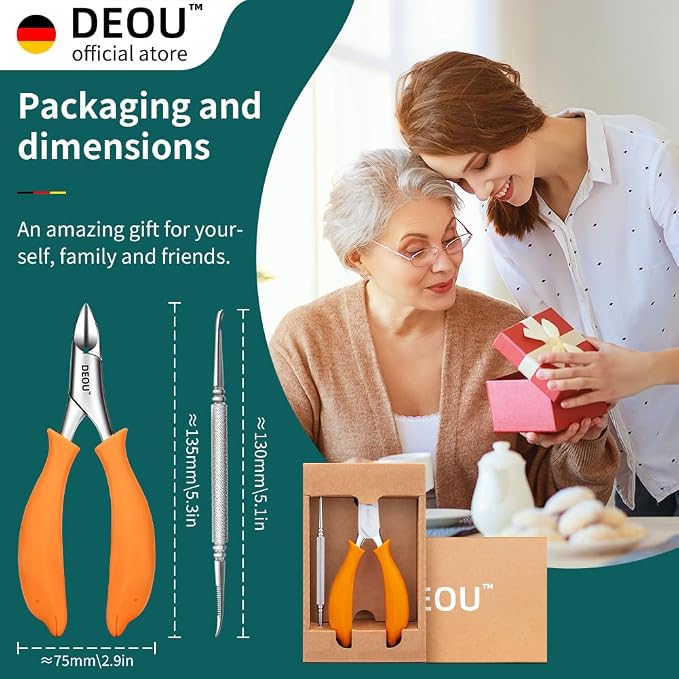 DEOU Podiatrist Toenail Clippers Ingrown Toenail Tools - Image 6