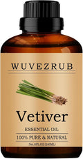 Vetiver Essential Oils, 240ML Pure and Natural Essential Oil by WUVEZRUB