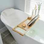 Bathtub Tray and Full Body Bath Pillow Set by Monsuri