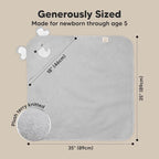KeaBabies Hooded Baby Towel for Newborn - Image 4