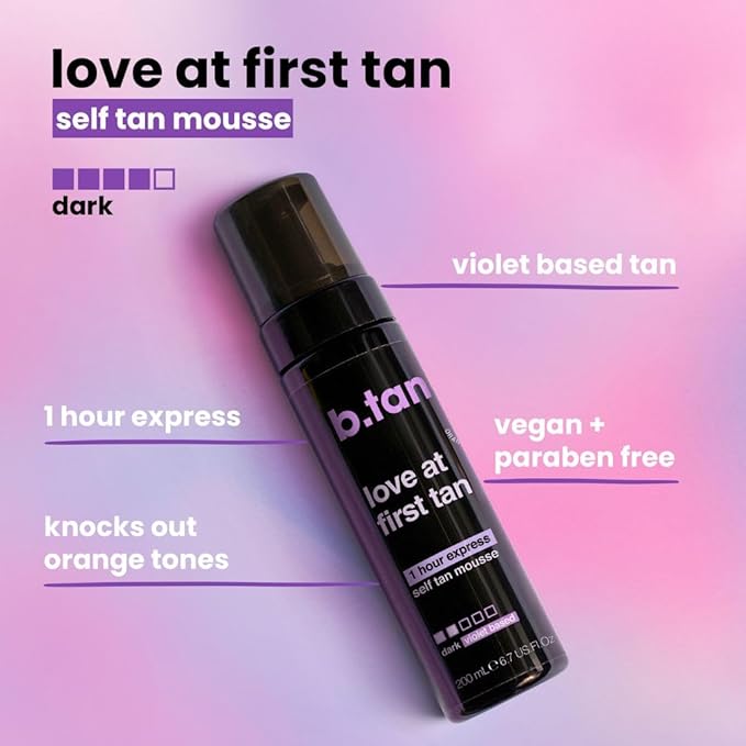 b.tan Violet Base Self Tanner Mousse | Love At First Tan - Image 3