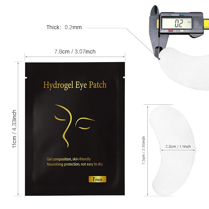 Vaincre 120 Pairs Hydrogel Under Eye Patches, Gel Eye Pads Lash Extensions - Image 3