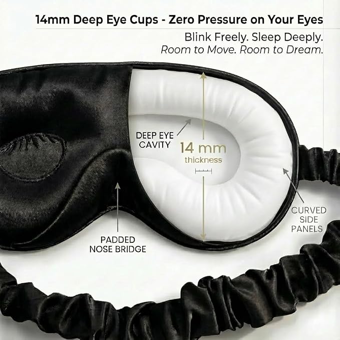MATASSE 100% Mulberry Silk Sleep Mask 22 Momme Grade 6A - Image 5