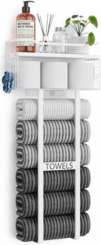 Aetyord Towel Racks for Bathroom 31inch Wall Mounted Towel Rack, Floating Shelf by Aetyord