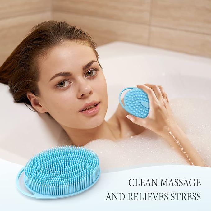 3 Pack Silicone Body Scrubber, Exfoliating Body Scrubber Fit - Image 6