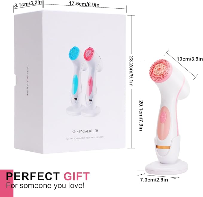 Facial Cleansing Brush, 3 in 1 Electric Face Scrubber - Image 8