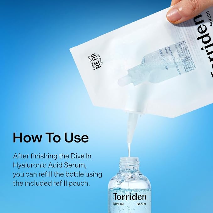 Torriden DIVE IN Serum 1.69 fl oz + refill pouch 1.69 fl oz | Deep Hydration to - Image 6