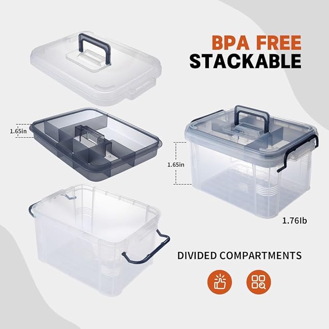 HEY FOLY 15qt Blue Medicine Organizer Storage Box - Image 3