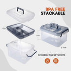 HEY FOLY 15qt Blue Medicine Organizer Storage Box - Image 3