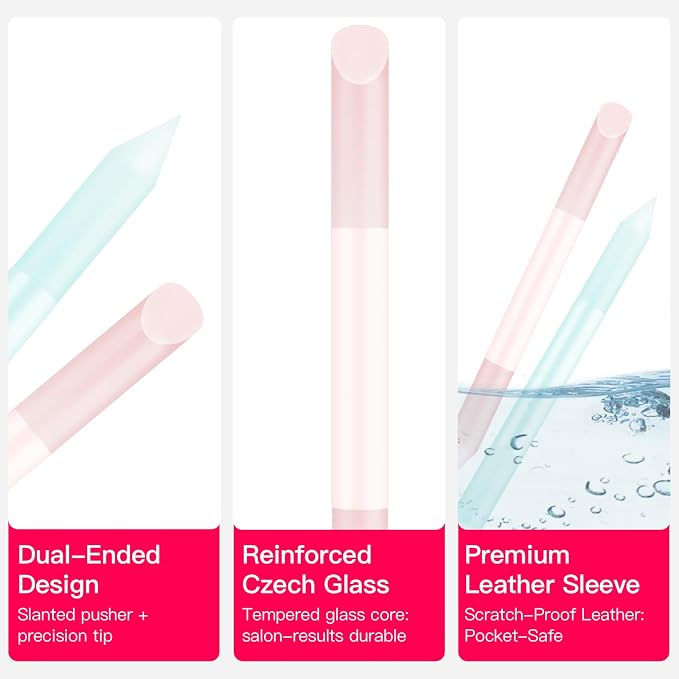 Curvlife 2-Pack Glass Cuticle Pushers - Image 3