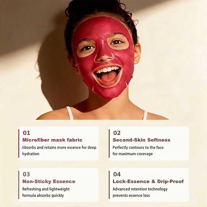 Collagen Face Masks Skincare Bulk, Hydrating Spa Face Mask Beauty - Image 3