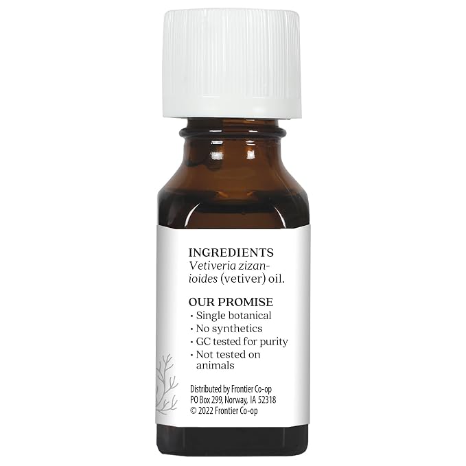 Aura Cacia Pure Vetiver Essential Oil | 0.5 fl. oz. | Vetiveria zizanioides - Image 5