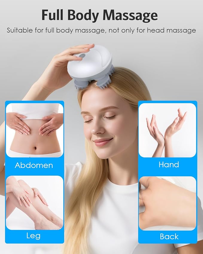 AMIR Upgraded Electric Scalp Massager, Portable Head Massager - Image 5